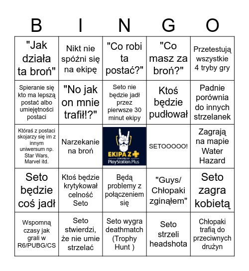 Ekipa z + Concord: Beta Bingo Card