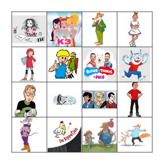 Bingo klasbezoek 2e lj Bingo Card