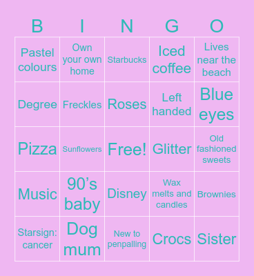 Charlotte’s bingo! Bingo Card