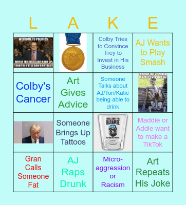 Lake Bingo 2024 Bingo Card