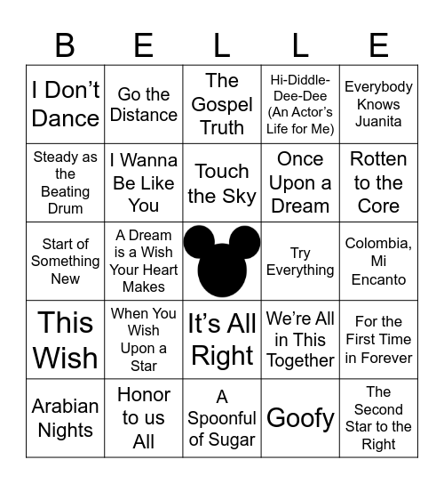 Final Bingo Card