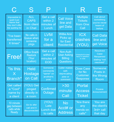 Help Desk BINGO! Bingo Card