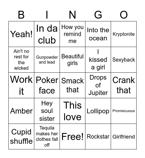 2000s Bingo Card