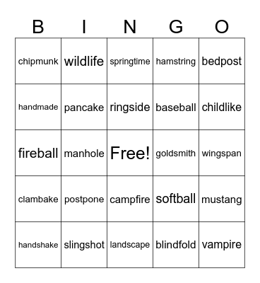 4.2 - Glued Sounds Bingo Card