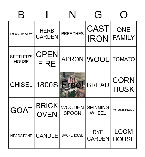 BACKCOUNTRY Bingo Card