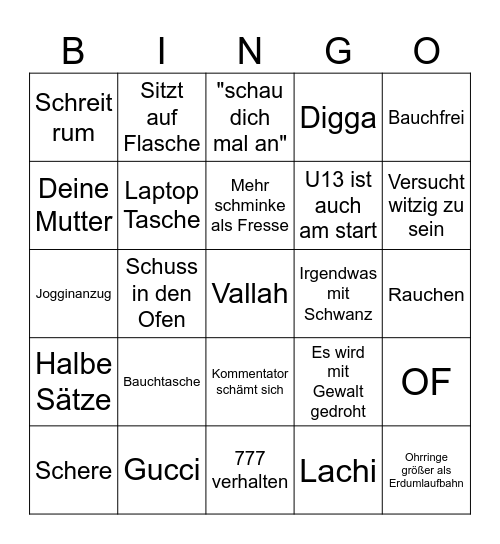 Frankfurt Tinder by Leo Bingo Card