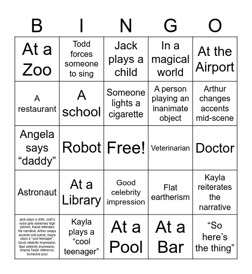 First Draft Bingo July 21, 2024 Bingo Card