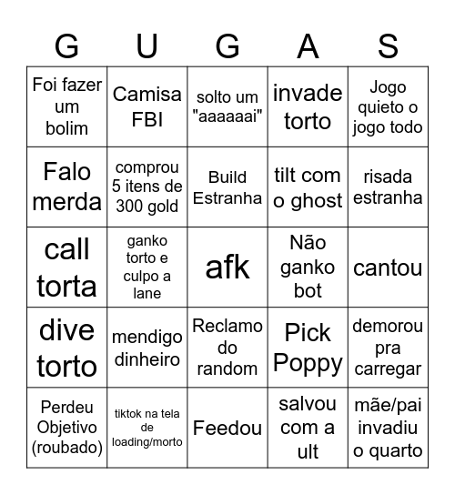 O Bingo Do Culto Da Poppy Bingo Card