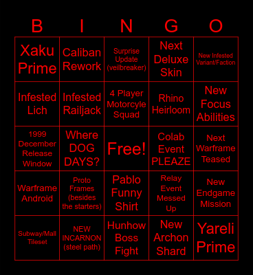 TENNOCON 2024 Bingo Card