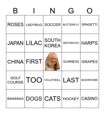 JEN'S 50th BIRTHDAY BINGO! Bingo Card