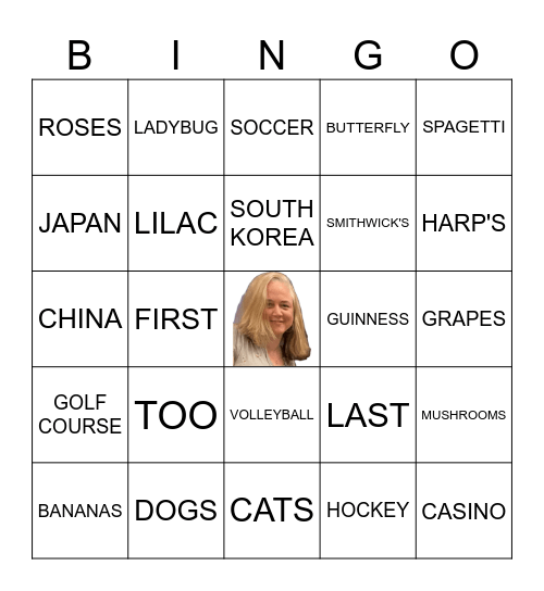 JEN'S 50th BIRTHDAY BINGO! Bingo Card