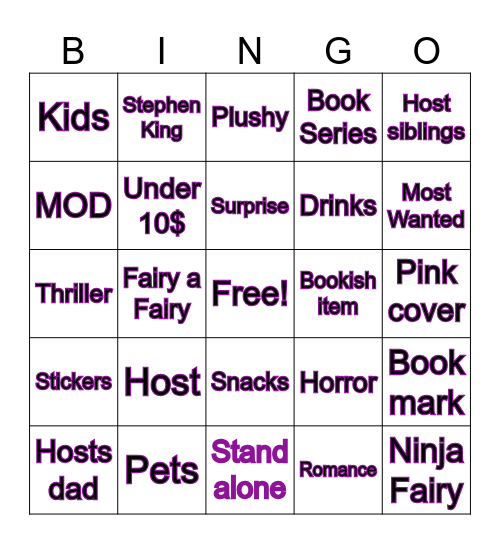 booktok/tactical fairy board Bingo Card