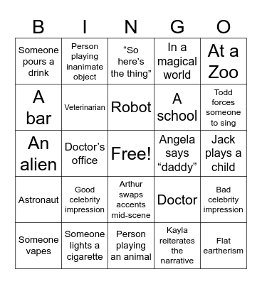 First Draft Bingo! July 2024 Bingo Card