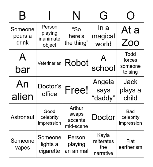 First Draft Bingo! July 2024 Bingo Card