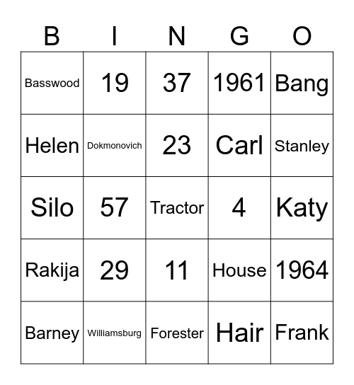 Domitrovich Bingo 2024 Bingo Card