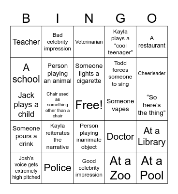 First Draft Bingo! July 2024 Bingo Card