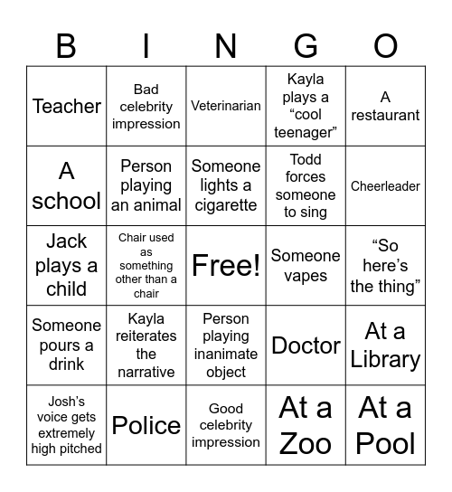 First Draft Bingo! July 2024 Bingo Card