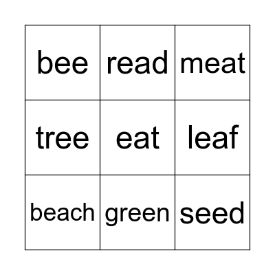 Team name:__________________ Bingo Card