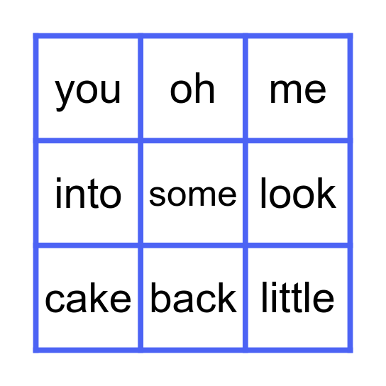 Heart Words 5 Bingo Card