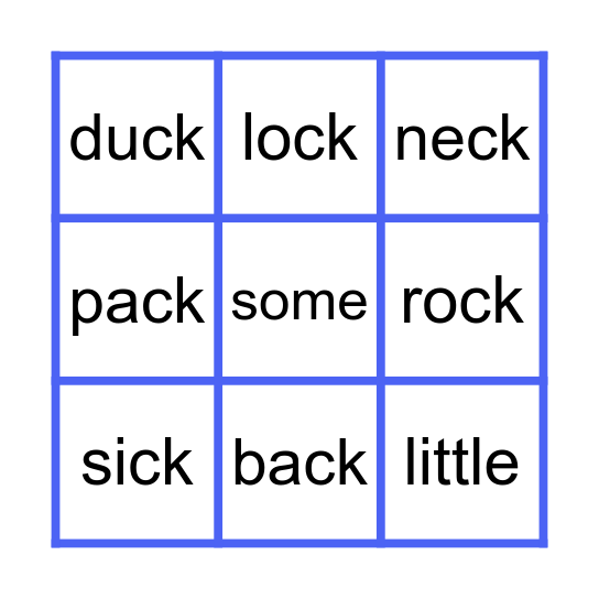 Heart Words 6 Bingo Card