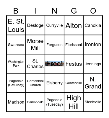 FOTM BINGO! Bingo Card