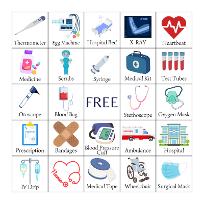 Nurse Bingo Card