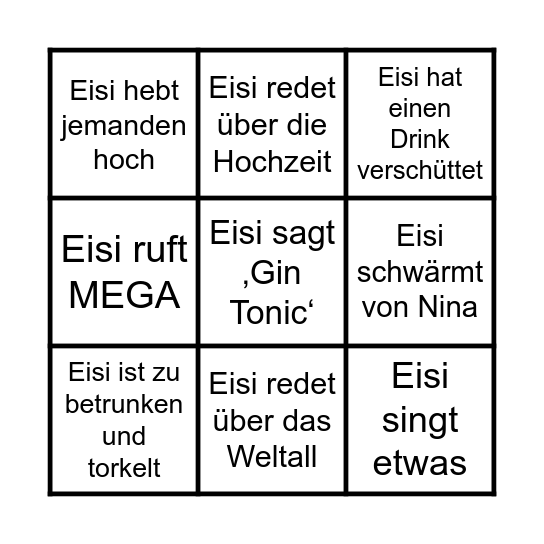 EISI BINGO Card