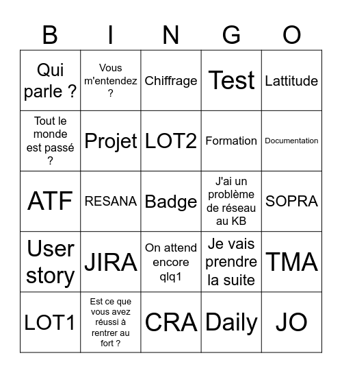 Daily BINGO Card