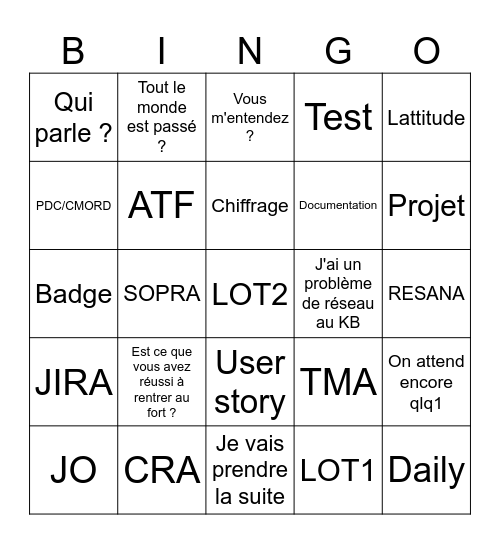 Daily BINGO Card
