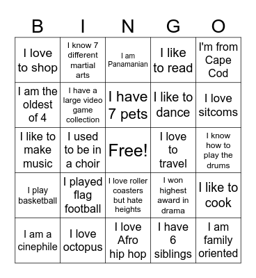T3404 B-I-N-G-O! Bingo Card