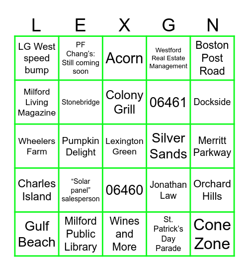 STROLL 2024 Bingo Card