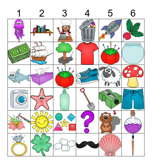 dice n dot SH Bingo Card