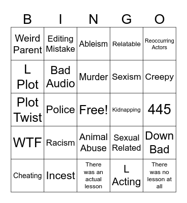 Tomorrow’s Teachijgs Bingo Card