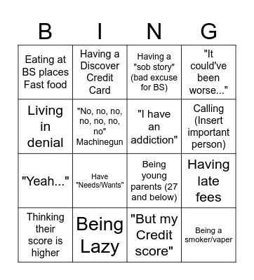 Caleb hammer Bingo Card