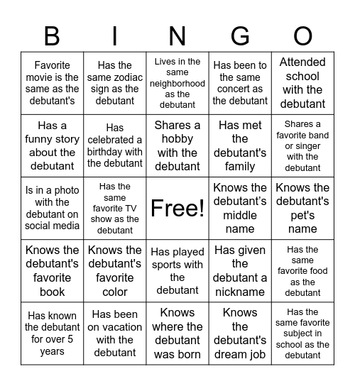 Aeron's BINGO Card