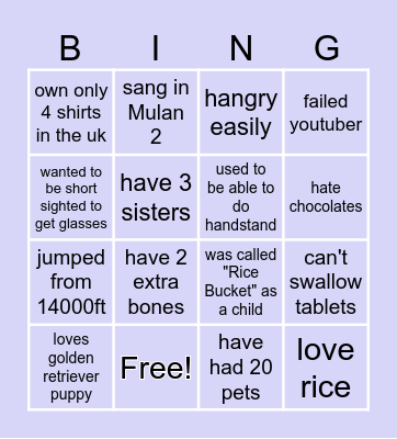 viva bingo! Bingo Card