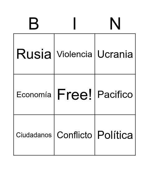 Bingo Card