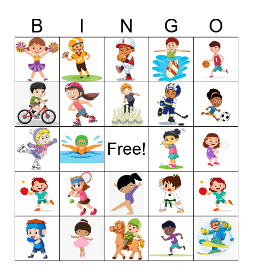 Sports Bingo Card