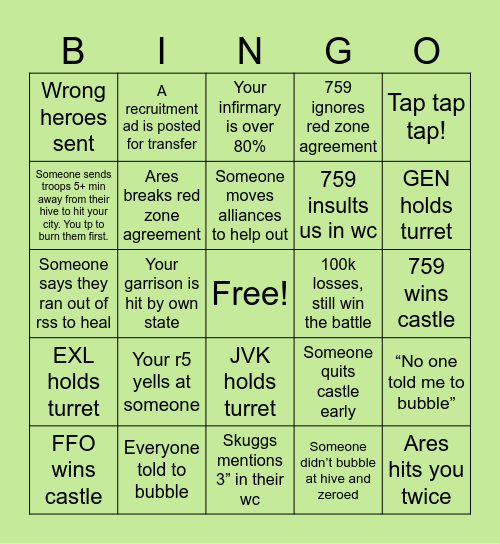 804 vs 759 SvS Bingo Card