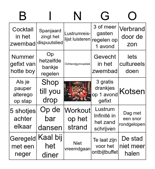 INFINITE BINGO Card