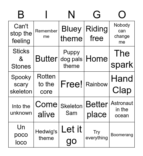 June's Birthday Bingo Card