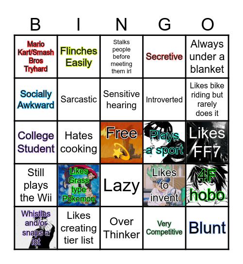 Frivolous Bingo Card