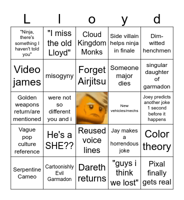 Son of gammo don lloyd Bingo Card