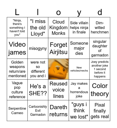 Son of gammo don lloyd Bingo Card