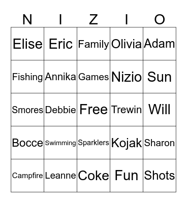 BINGO Card