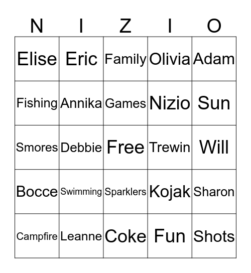 BINGO Card
