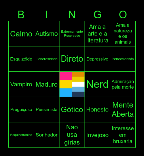 Vini Bingo Card