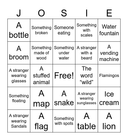 HAPPY BIRTHDAY Bingo Card