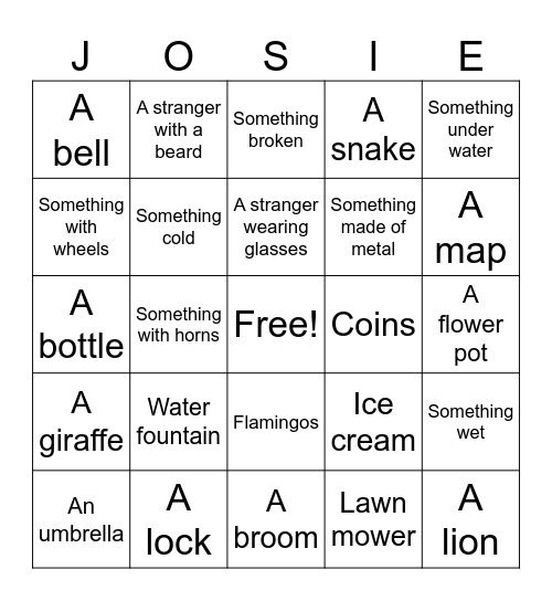 Happy Birthday Bingo Card
