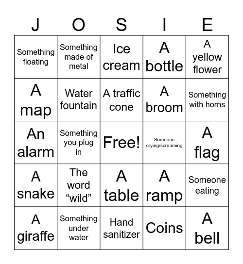 Happy Birthday Bingo Card